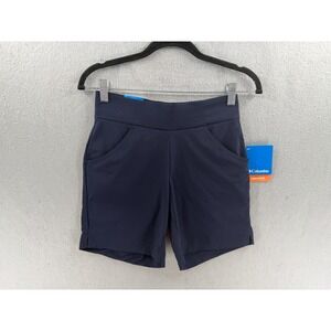 New Columbia Shorts Womens XS Navy Anytime Casual Omni-Shade Active Hiking NWT